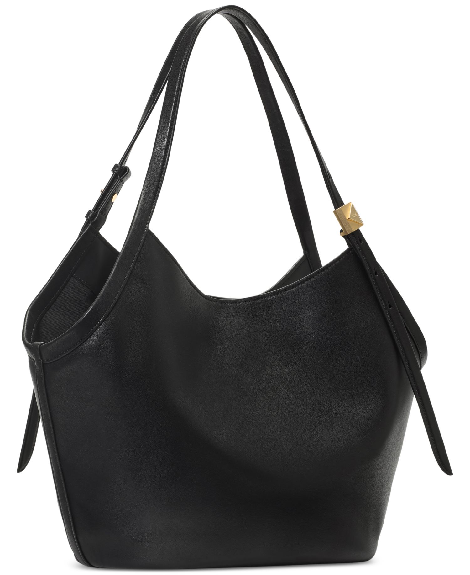 Deco Tulip Large Leather Tote Bag
