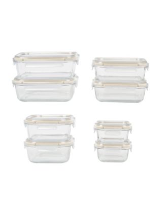 Sedona Kitchen 16-Pc. Glass Storage Set - Macy's