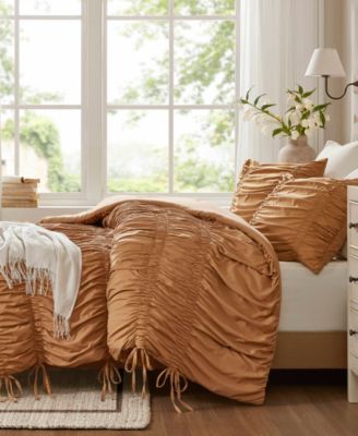 Mia Ruched 2-Pc. Comforter Set, Twin/Twin XL
