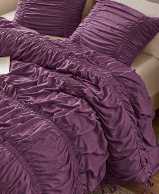 Mia Ruched 3-Pc. Comforter Set, Queen