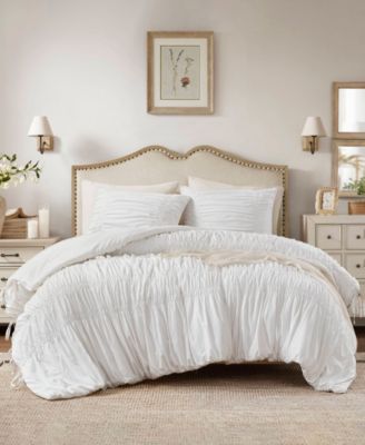 510 Design Mia Ruched Comforter Sets In Purple