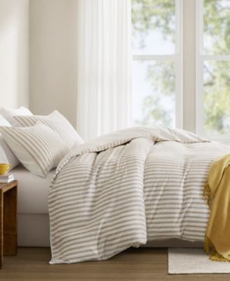 Etta Striped 3-Pc. Duvet Cover Set, California King
