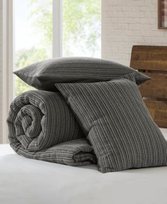 Lyon Waffle Washed 3-Pc. Comforter Set, King/California King