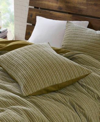 Lyon Waffle Washed 3-Pc. Comforter Set, Full/Queen