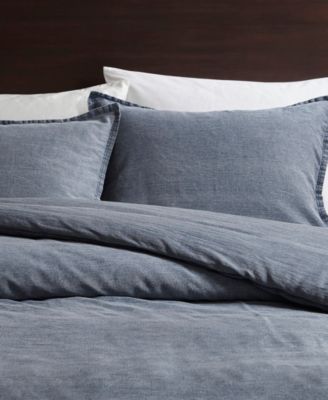 Mckenzie Twill Washed 3-Pc. Duvet Cover Set, King/California King