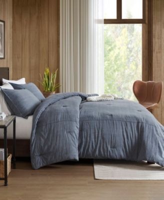 Mckenzie Twill Washed 3-Pc. Comforter Set, King/California King