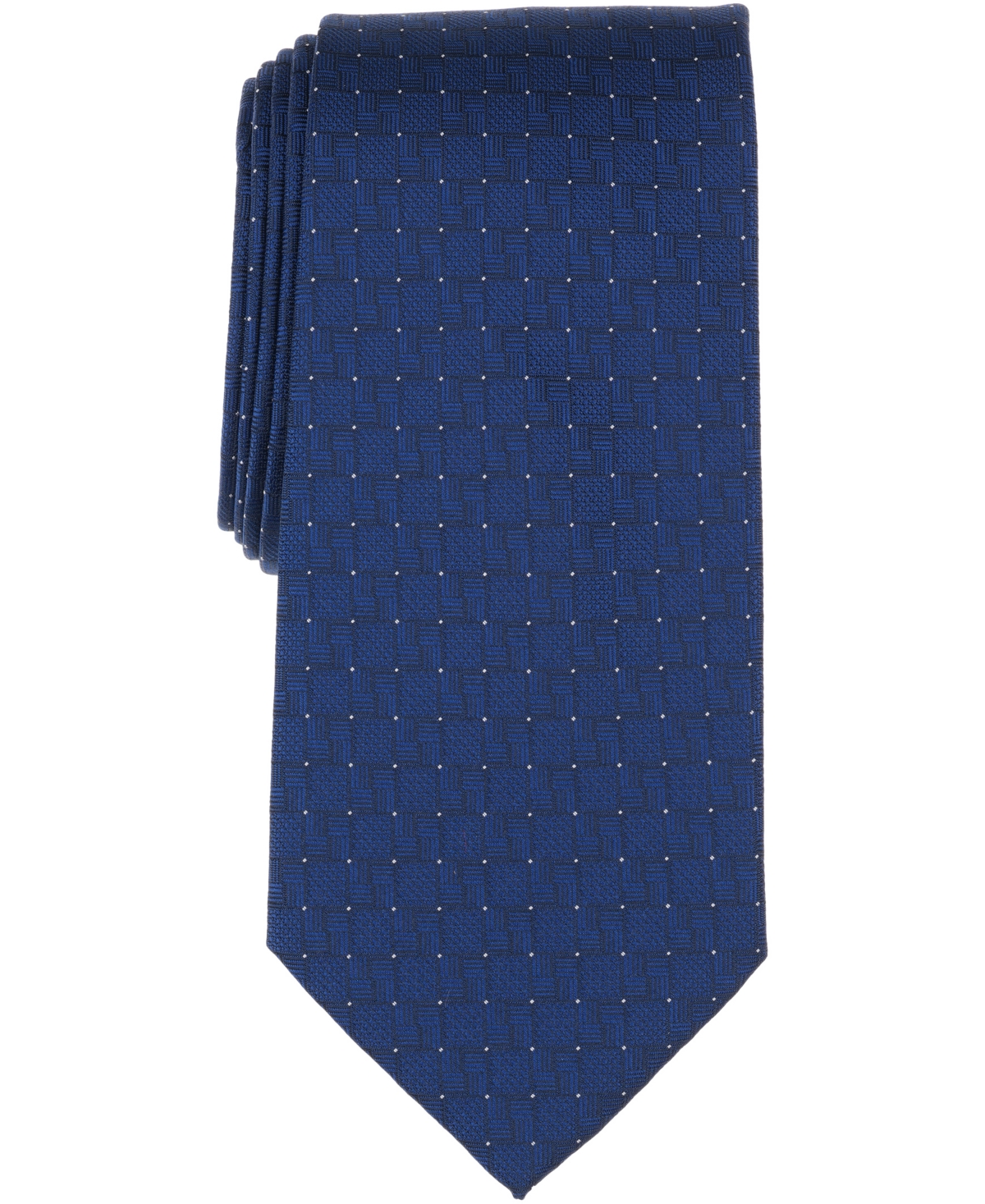 Perry Ellis Portfolio Men's Draughton Geo-pattern Classic Tie In Blue
