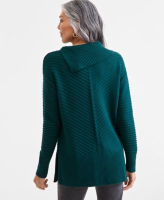 Women's Envelope-Neck Tunic Sweater