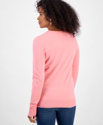 Women's Long-Sleeve Crewneck Sweater, Created for Macy's