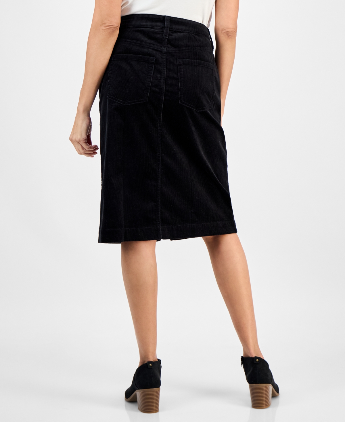 Style & Co Women's Corduroy Midi Skirt, Macy's Exclusive