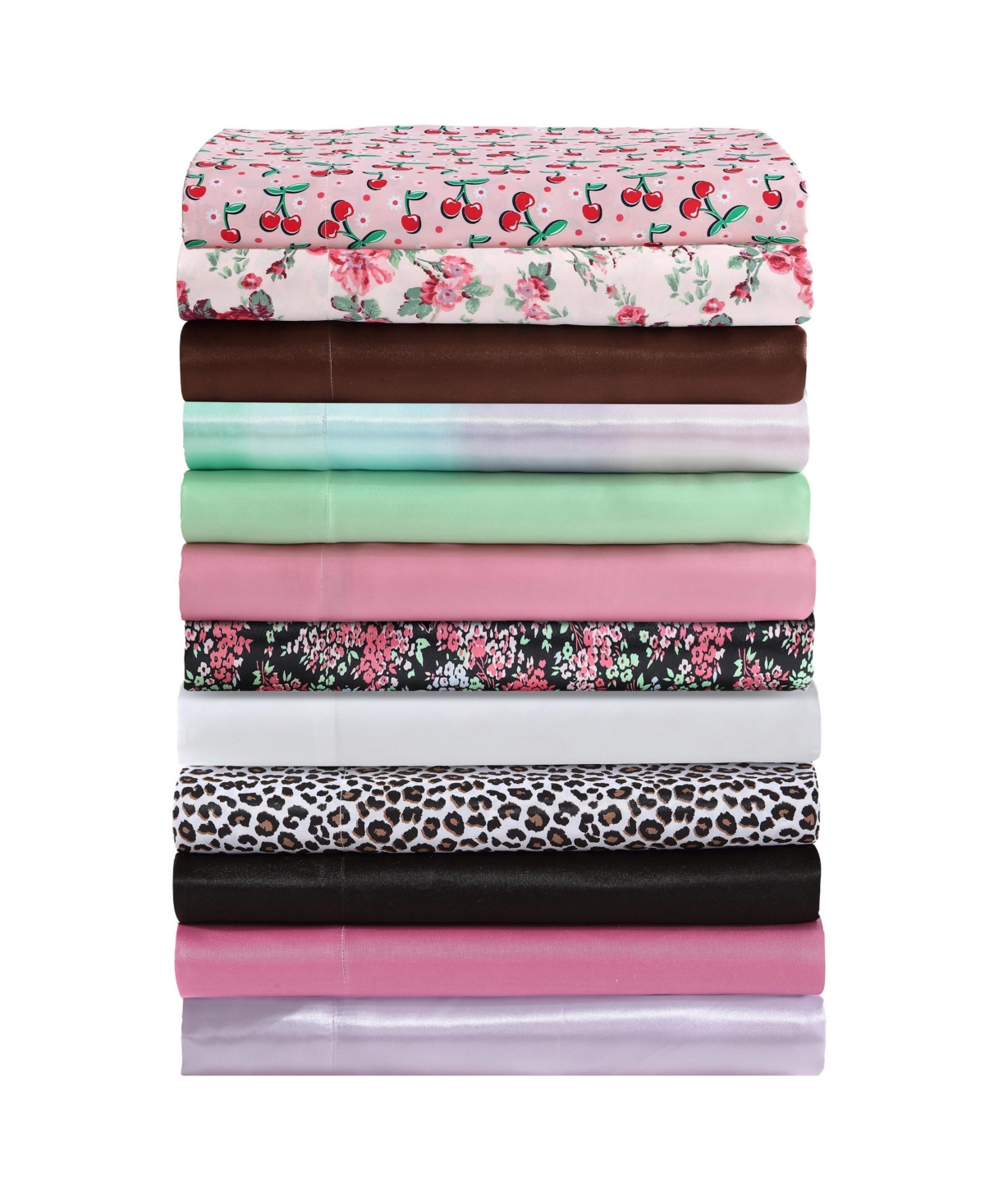 Betsey Johnson Closeout!  Satin 3-pc. Sheet Set, Twin In Green