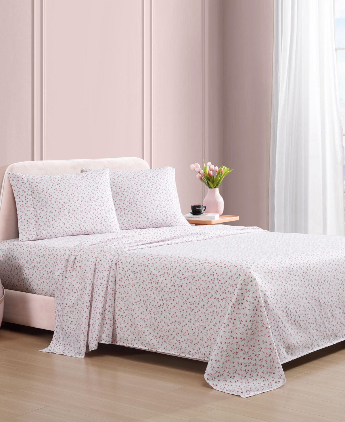 Betsey Johnson Silky Microfiber Printed 3-pc. Sheet Set, Twin