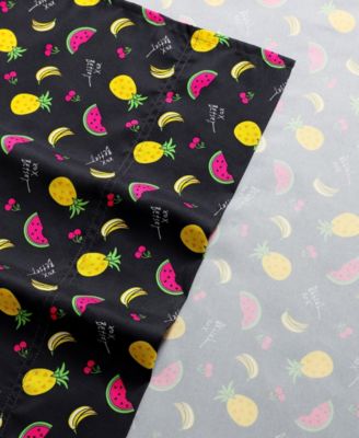 Silky Microfiber Printed 4-Pc. Sheet Set, Full