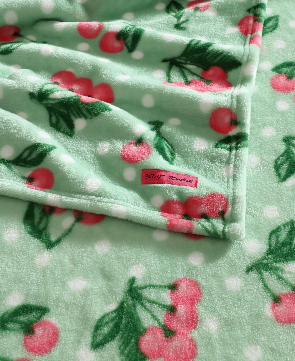 Betsey Johnson Ultra Soft Plush Fleece Throw, 50" X 70" In Green