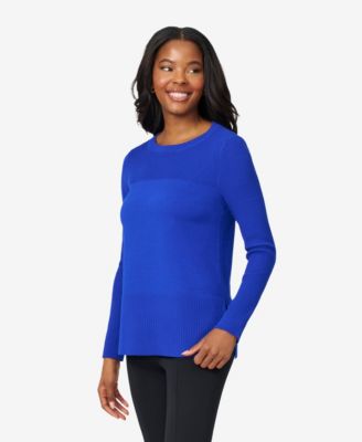 Women's Boat Neck Ribbed Sweater