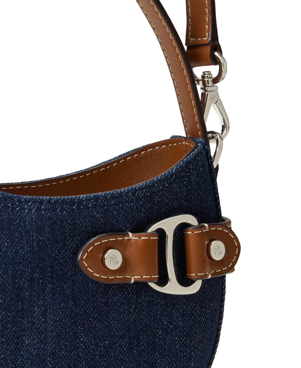 Ralph Lauren Denim Mini Tasha Crossbody Bag