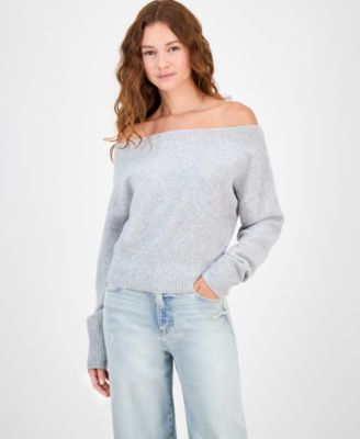 Hippie Rose - Juniors' Off-The-Shoulder Slouchy Sweater