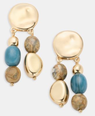 Stone Double Row Drop Earrings, Macy's Exclusive