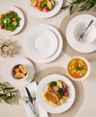 Round Embossed 32 Pc. Dinnerware Set, Service for 8, Exclusively at Macy's