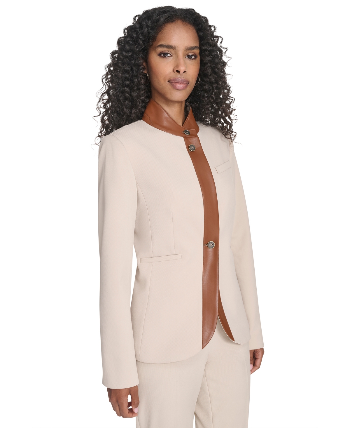 Tommy Hilfiger Women's Long Sleeve Riding Jacket In Neutral