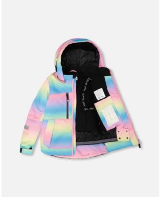 Girl Two-Piece Teknik Snowsuit Rainbow Gradient - Child