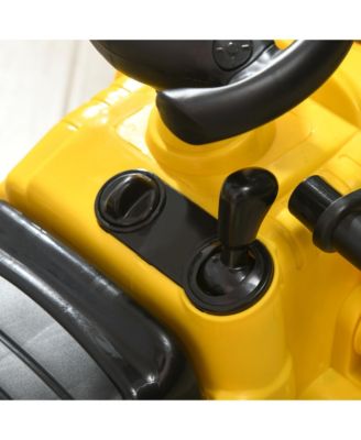 Kids Ride on Tractor with Storage, Excavator Scooter Gift for Kids