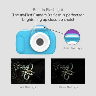 Camera 3 (Blue) Kids Digital Camera, Video Camera for Toddlers, 16MP 1080HD Video, MicroSD Card, Selfie & Macro Lens, Safety Neck Lanyard Gift for Kids 3-12