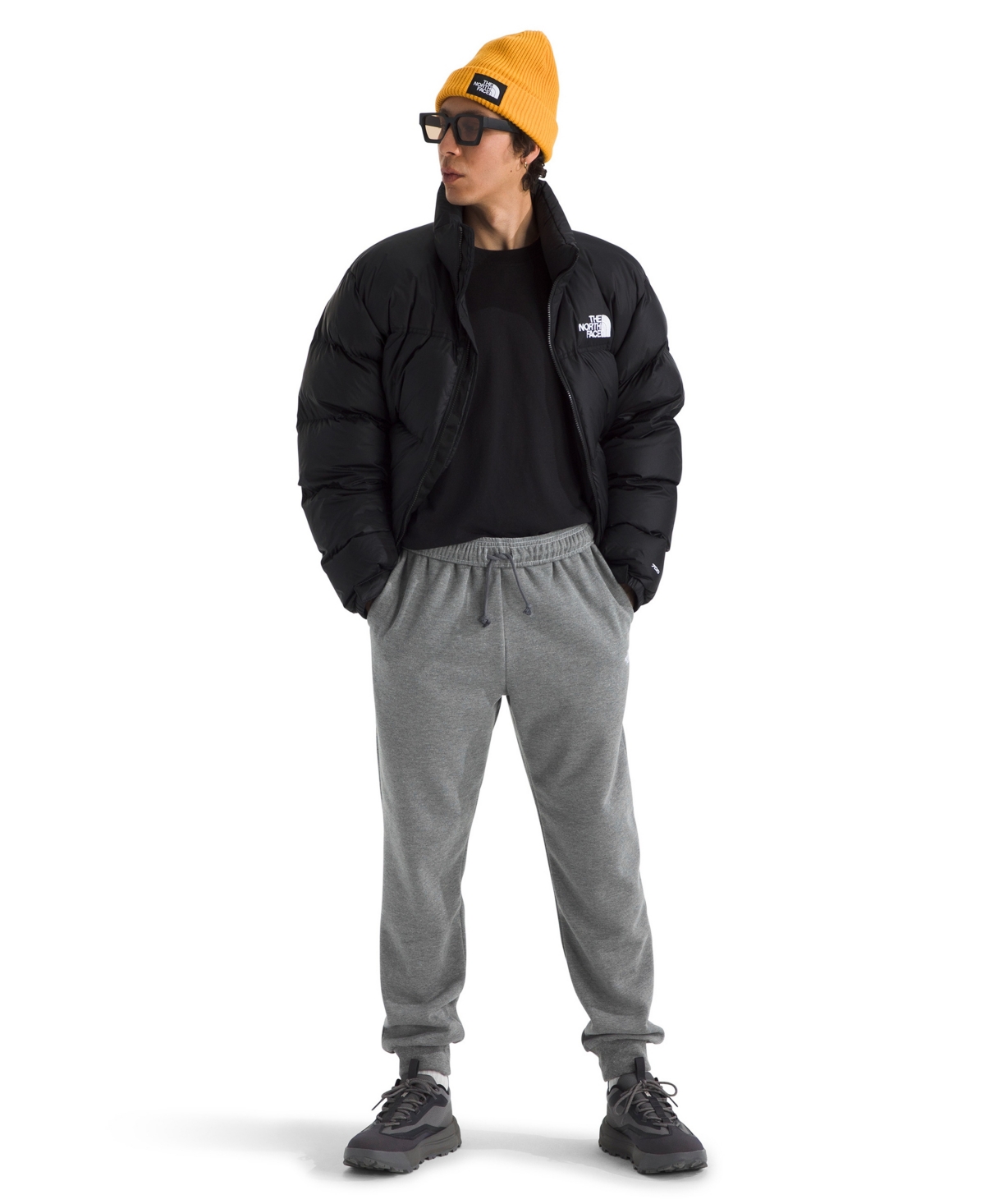 The North Face Men's Evolution Simple Dome Joggers In Gray