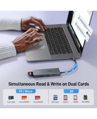 USB-C Docking Station with Dual HDMI | 9-in-1 Laptop Multiport Adapter | 4K HDMI, USB A & C Ports, SD/Micro SD, 100W PD Charging | Compatible with Mac, Dell, HP, Surface, and More