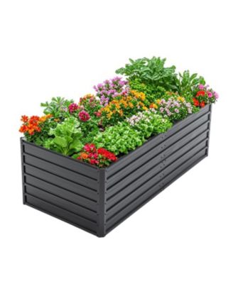Furniture 6x3x2 FT Metal Raised Garden Bed