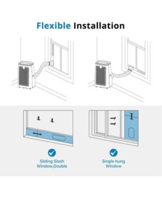 Offer Express 14,000 BTU 3-in-1 Portable Air Conditioner with Cooling, Dehumidifying, Fan Modes, Quiet Operation, and 24-Hour Timer