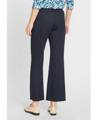 Mona Fit Bootcut Leg Denim Look Cropped Trouser
