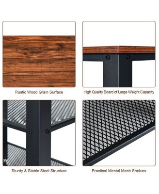 3-Tier Kitchen Utility Industrial Cart with Storage