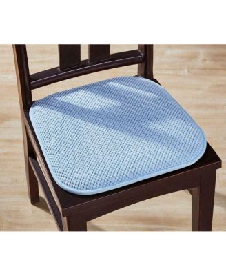 Non Slip Chenille Premium Memory Foam Chair Cushions (4 Pack) - 16 in. W x 16 in. L