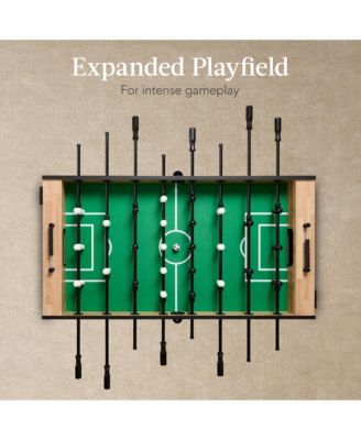 Full Size 54in Regulation Foosball Table for Home, Game Room w/ 2 Balls, 2 Cup Holders