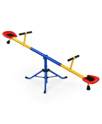 Kids Seesaw Swivel Teeter Totter Playground Equipment 360&deg; Rotation