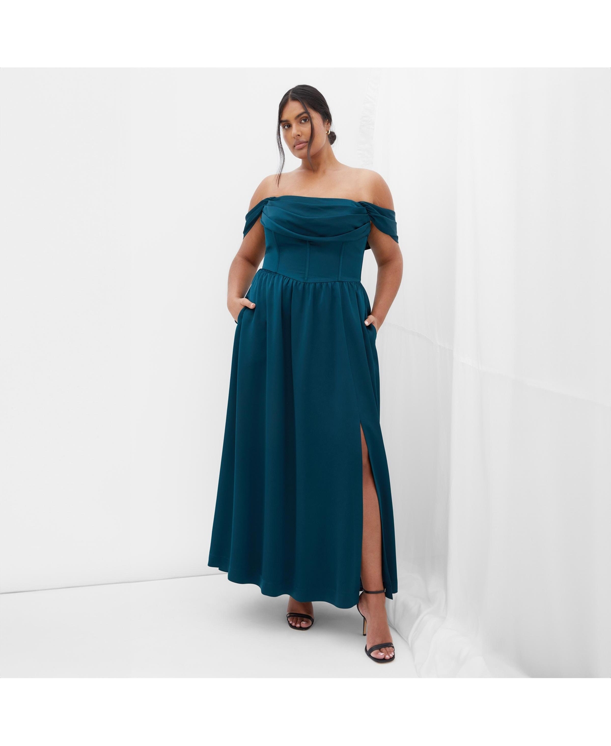 Women's Angel Love Maxi Dress - Emerald