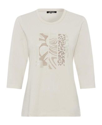 Embellished Placement Print T-Shirt