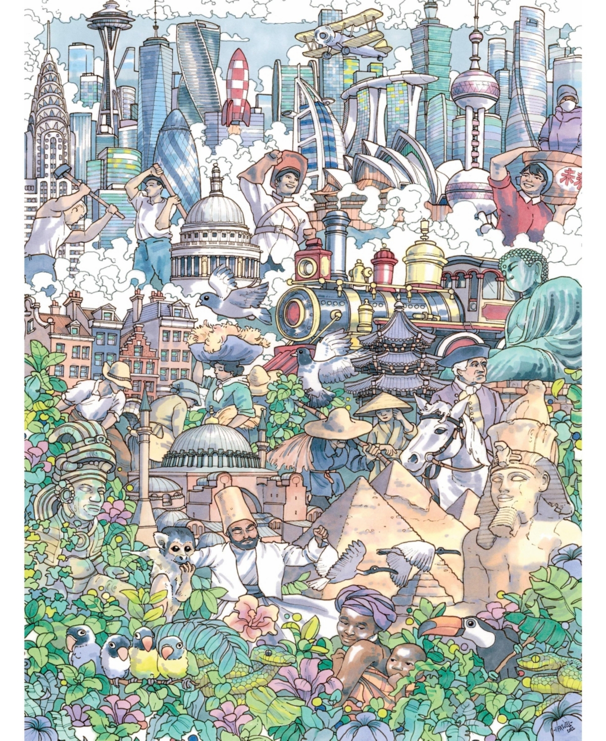 New York Puzzle Company Passage of Time 1000 Piece Puzzle