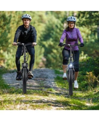 Folding Electric Bicycle for Adults with 20-Inch Fat Tires Snow E-Bike