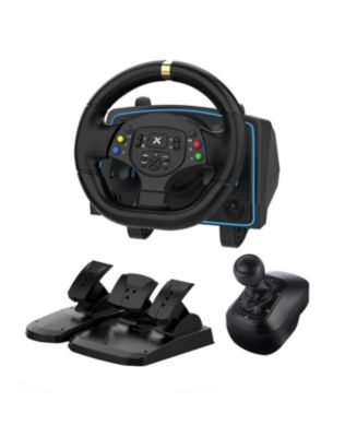 NBCP 1080°Racing Steering Wheel with Pedals & Shifter – Compatible