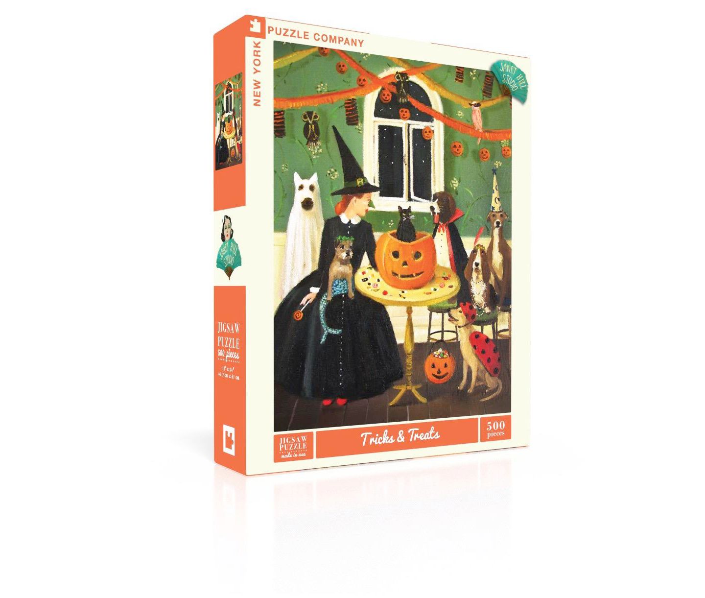 Детский пазл New York Puzzle Company Tricks & Treats Halloween 500-Piece Puzzle, Ages 10+ — фото 2