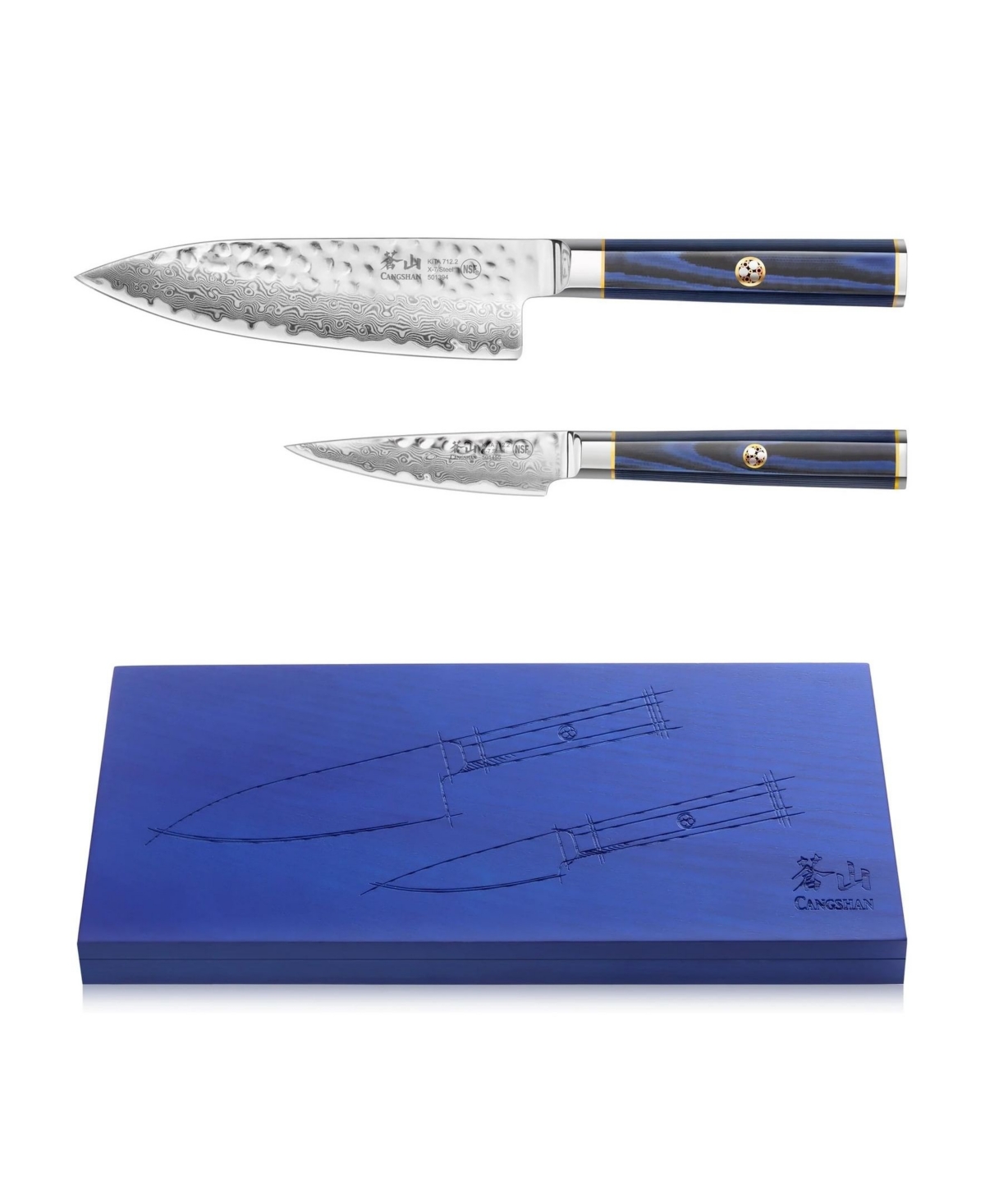 Cangshan Kita Series 2-pc. Starter Knife Set In Blue
