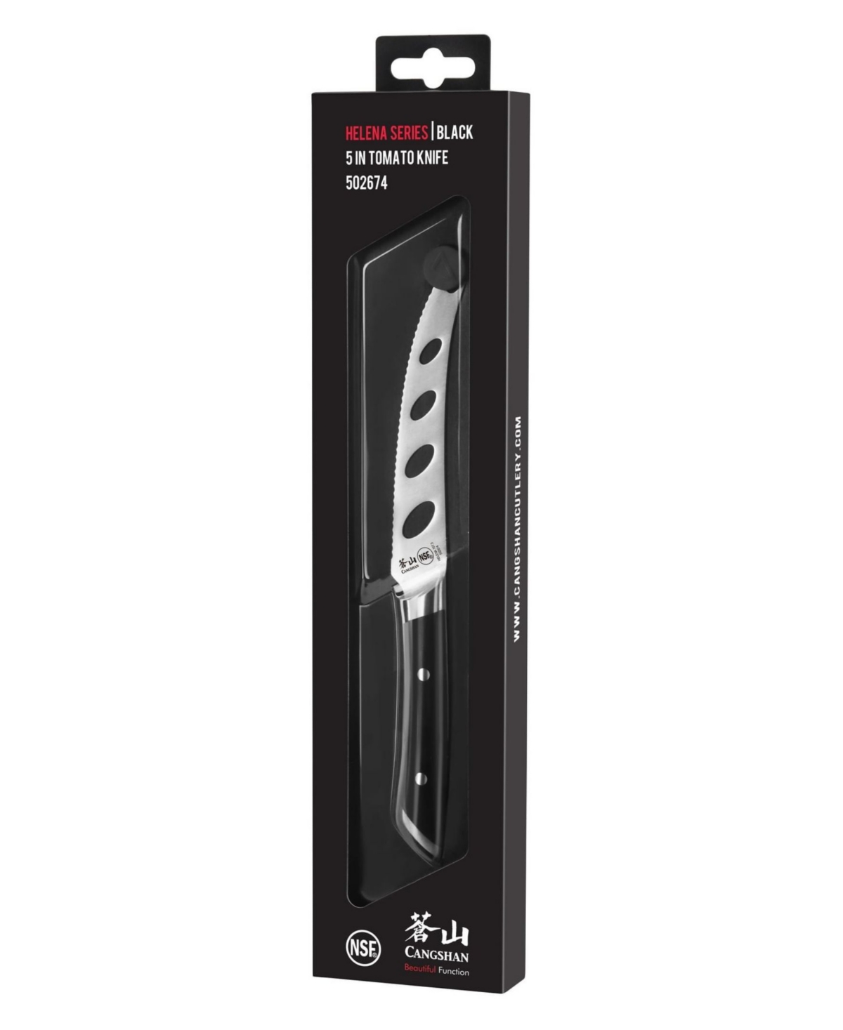Cangshan Canghshan Helena Series 5" Tomato Knife In Black