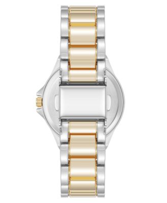 Women's Quartz Black and Two-Tone Metal Alloy Watch, 31mm