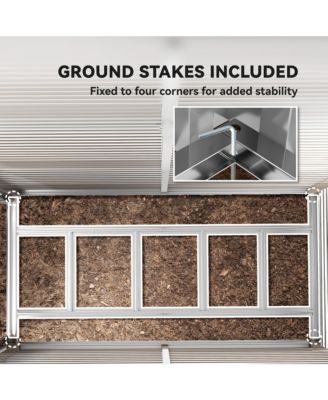 4.6' x 9' Metal Outdoor Storage Shed with Lockable Doors Dark