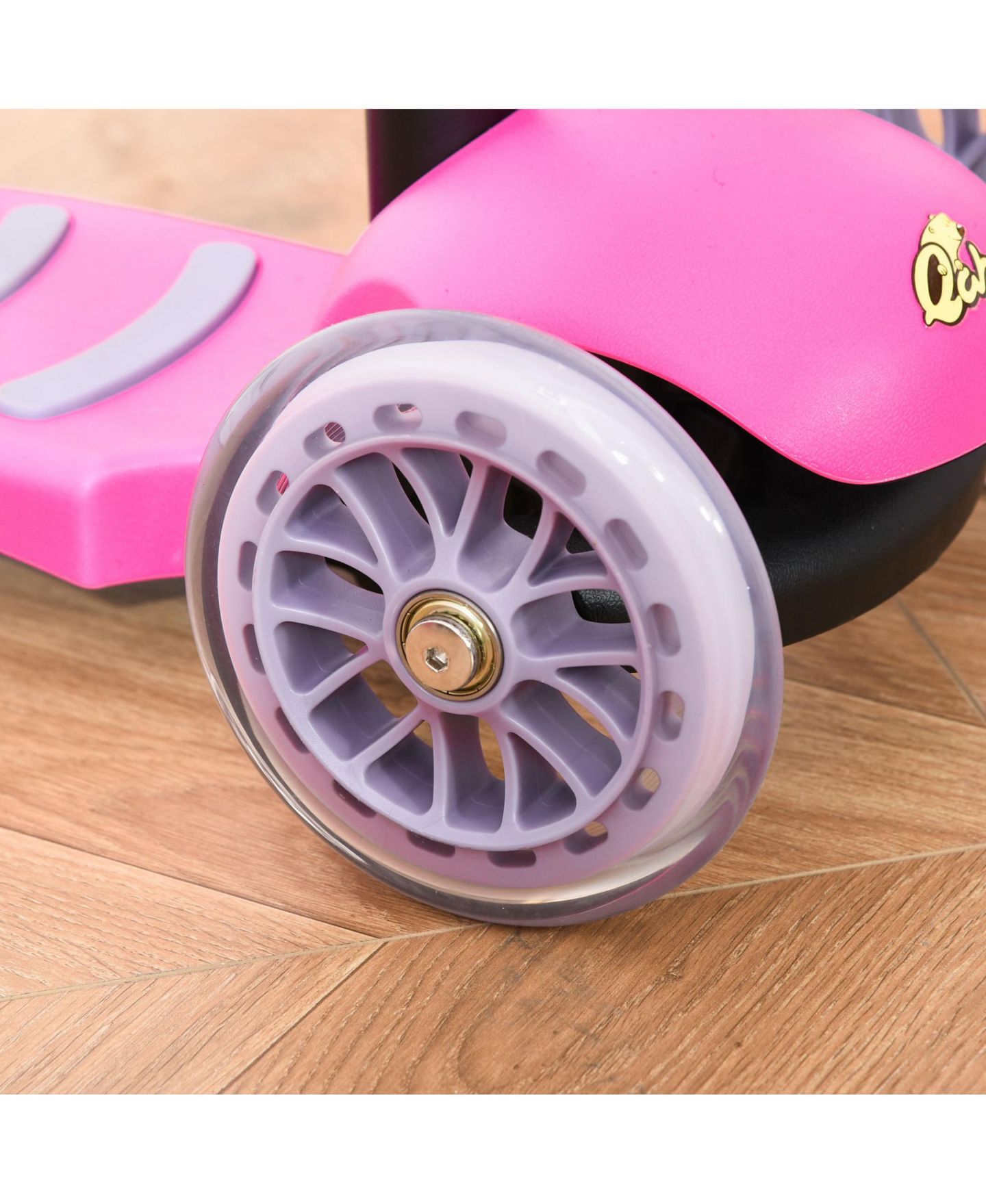 Детская игрушка Qaba 3-in-1 Kids Scooter, Adjustable Handlebar, 44 lbs Capacity, Ages 2-6 — фото 8