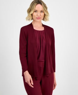 Women's Long Sleeve Cardigan Sweater, Regular & Petite