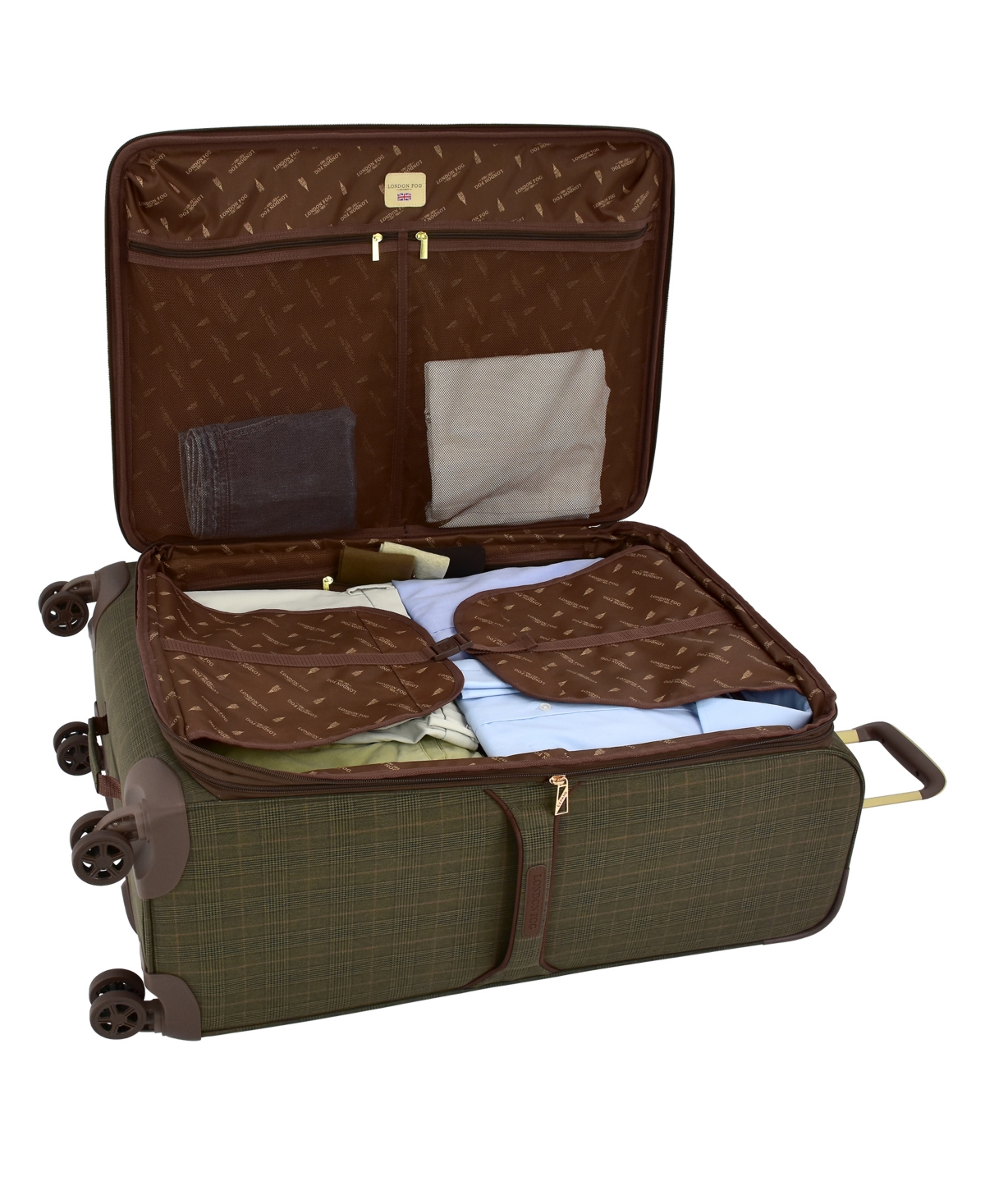 London Fog Brentwood Iv 20" Expandable Spinner Carry-on Softside