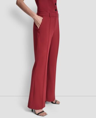 Women's Pintuck Fit and Flare Trousers